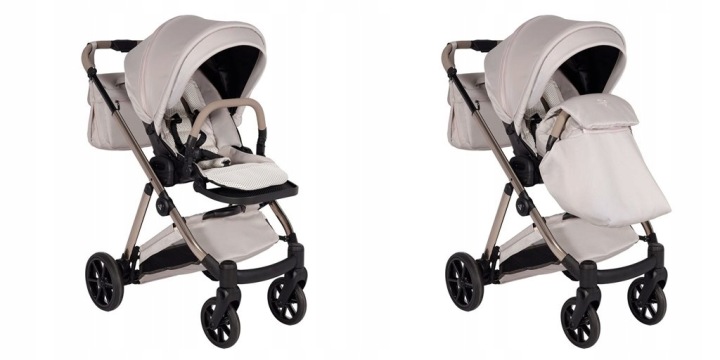 Junama Ellegante Візок 4 в 1 з базою Isofix і кріслом COSMO | 02 Бежевий — фото 11