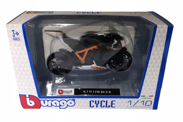 Мотоцикл Bburago Cycle 1:18 KTM 1190 RC8 R — фото 2