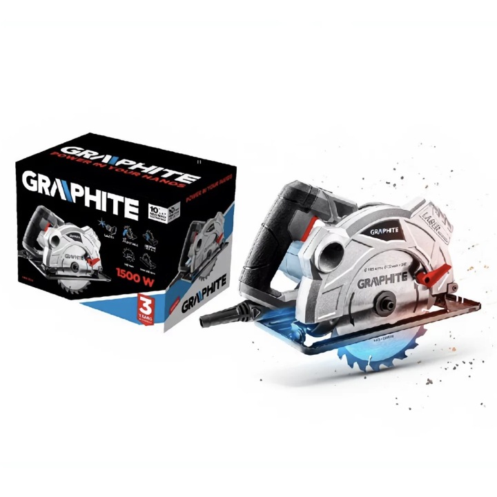 Graphite Kotoučová Pila 58G492 1500W 185 MM