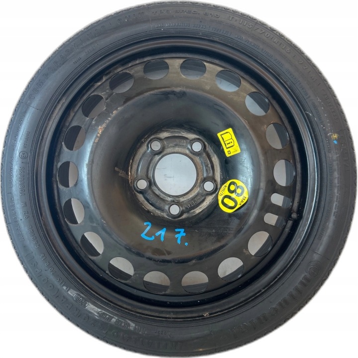 Galet tendeur courroie Roue de secours Meriva B 5x110mm 115/70/R16 ET41