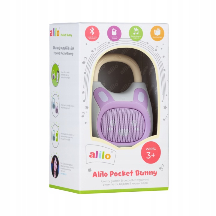 ALILO POCKET BUNNY K1 плеєр MP3 з BLUETOOTH фіолетовий польсько-англійський — фото 2