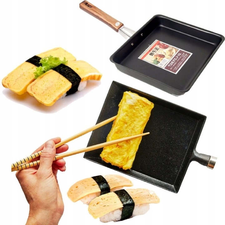 Pánev na palačinky Tamagoyaki Tamago NonStick na plyn 22 cm x 23 cm