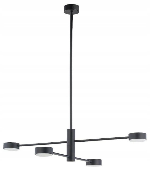 Lustr Orbit Černý 4xGX53 Závěsná lampa do pokoje do obývacího pokoje