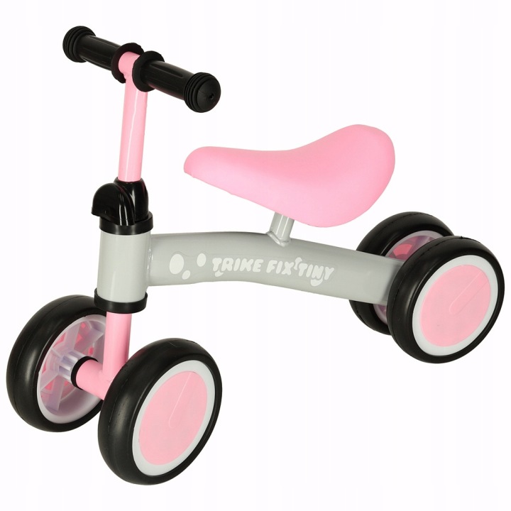Біговел каталка для дівчинки TRIKE FIX TINY чотириколісний рожевий — фото 7
