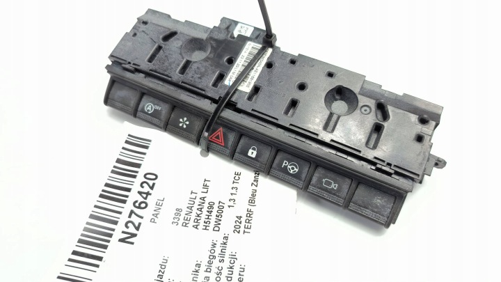 switch of warning lights 283E86345R RENAULT ARKANA LIFT