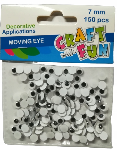 Прикраса декоративна самоклеючі Очі 7 мм CRAFT WITH FUN 290493 — фото 4