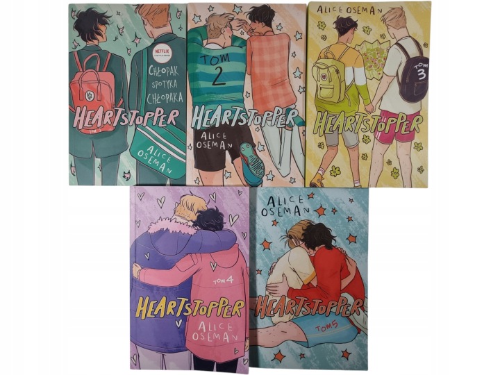 Zdjęcie egzemplarza: Heartstopper 1-5 / Alice Oseman / powieść graficzna