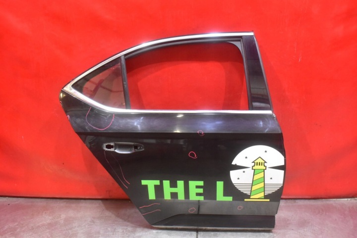 Portière Droit Arrière Arrière Noir SKODA SUPERB 3 III Berline 15-20