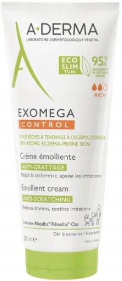 2 шт. A-Derma Exomega Control крем емолент від 1. дня життя, 200 мл — фото 2