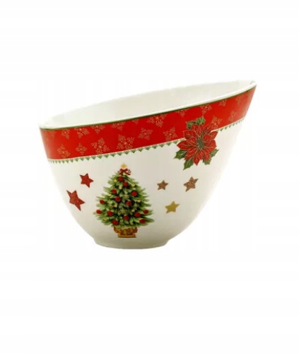 Miska miska salátová mísa porcelánová Vánoce 20 cm