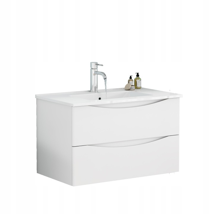 Závěsná skříňka pod umyvadlo Houseland Nirela 80 cm bílá