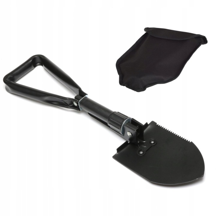 Skládací lopatka 56 cm kovová, ocelová násada, s pouzdrem