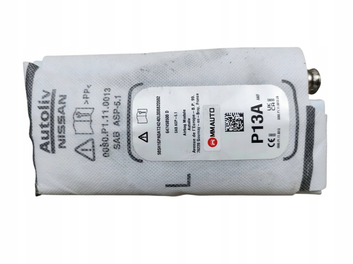seat airbag left NISSAN JUKE II F16 LIFT (2024-) 647458500D EUROPA