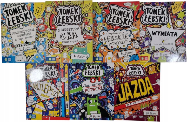 Zdjęcie egzemplarza: Tomek Łebski / zestaw 7 książek / Liz Pichon / lit. młodzieżowa