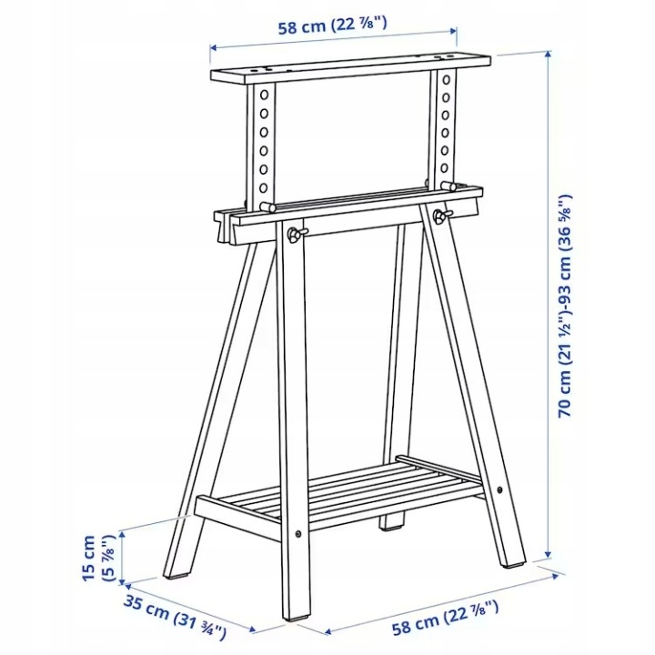 IKEA MITTBACK Цап береза 58x70 93 см — фото 4