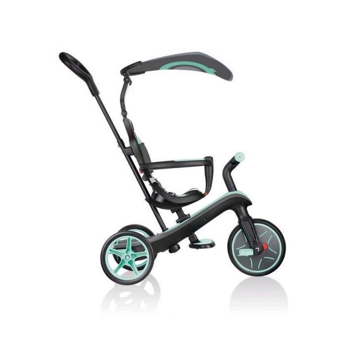 Велосипед 4 в 1 триколісний / біговий / візок Globber Explorer Trike М'ятний — фото 8