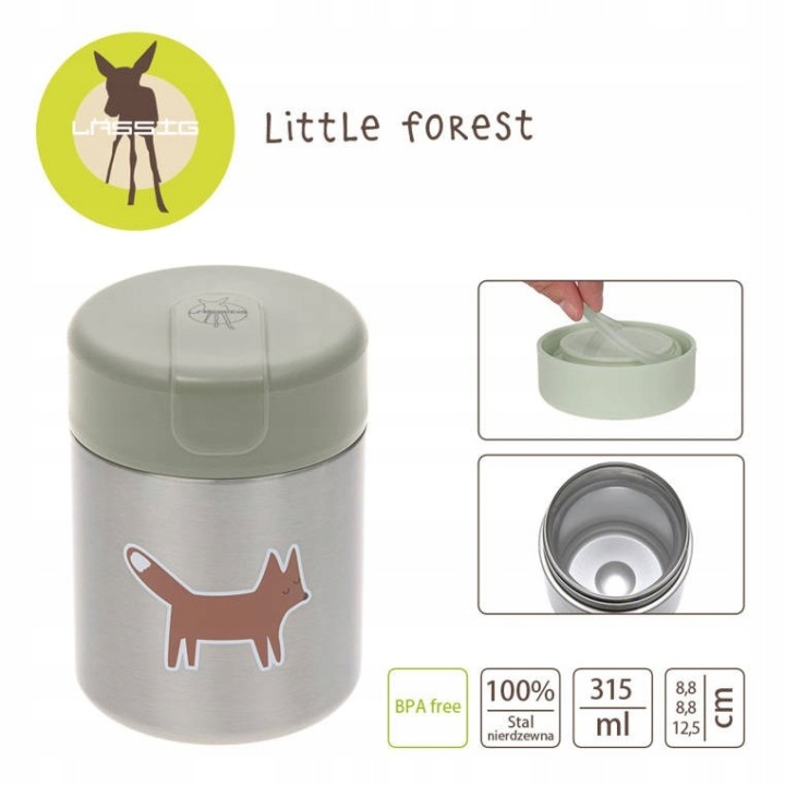 Термос Обідній Lassig Контейнер З нержавіючої сталі Little Forest Лисичка (виставковий) — фото 2