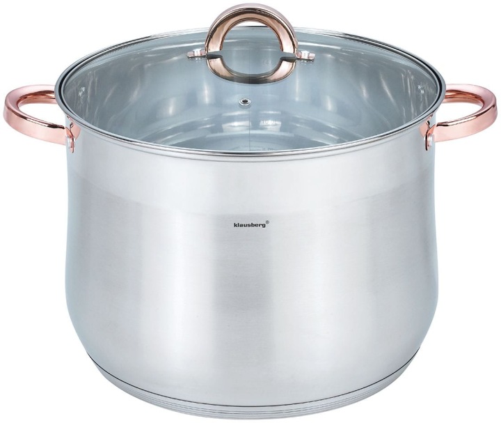 Hrnec Gastronomický Velký 16 L Indukce Gaz Rose Gold Klausberg