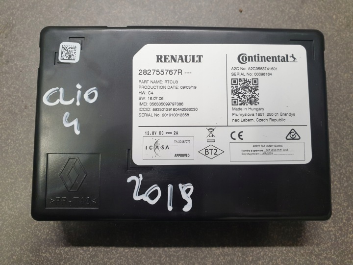 Unité de contrôle Module Navigation RENAULT CLIO 4 IV 2016- 282755767R