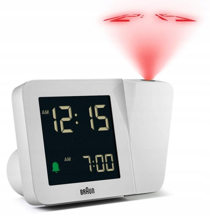 Budík S Projektorem Braun BC15W-RC Alarm DCF77