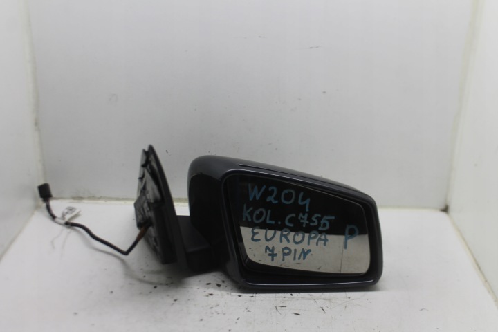 SPECCHIETTO RETROVISORE Destro 7PIN MERCEDES C-KLASA W204 delle ruote. C755 06-14 EURO