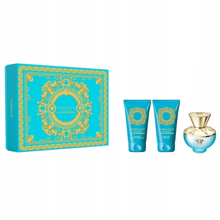 versace versace pour femme dylan turquoise woda toaletowa 50 ml   zestaw  
