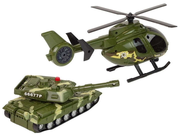 Танк привід інерційний і гелікоптер 365x170 мм Lean Toys — фото 4