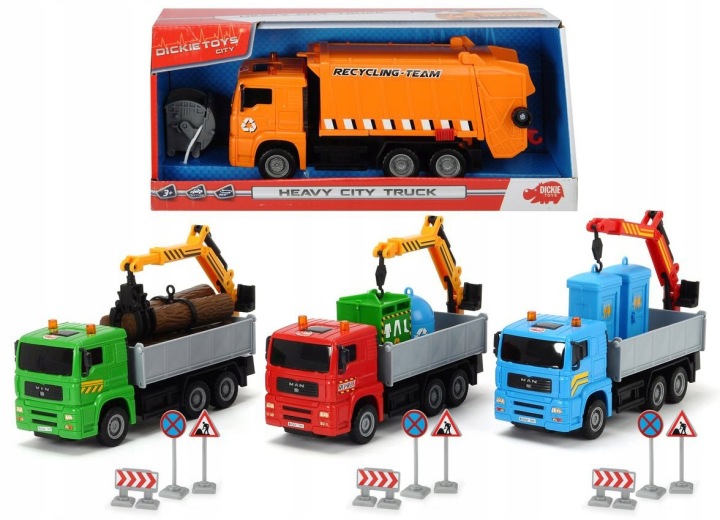 Іграшка вантажівка MAN сміттєвоз Simba Dickie Toys Heavy City Truck — фото 4