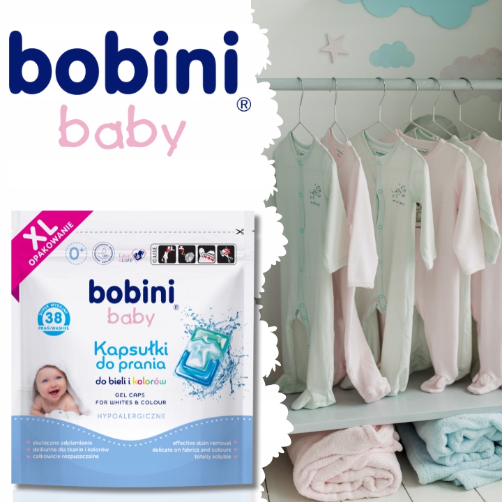 BOBINI Baby Капсули для Прання для Дітей Гіпоалергенні Білі Колір 76 шт. — фото 3