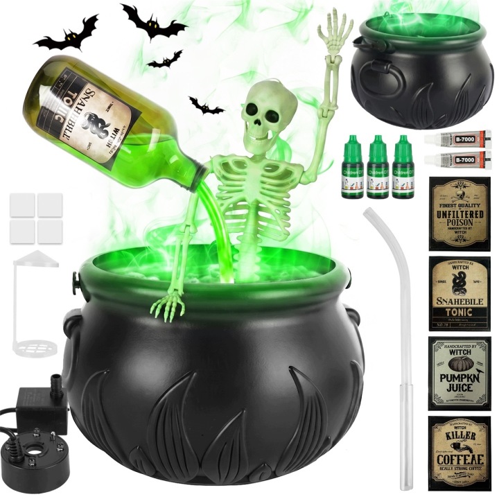 S mlhovým strojem Sada halloweenských dekorací s dýní a lektvary
