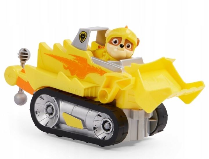 Щенячий Патруль Сміливі Лицарі Транспортний засіб + Фігурка Rubble — фото 2
