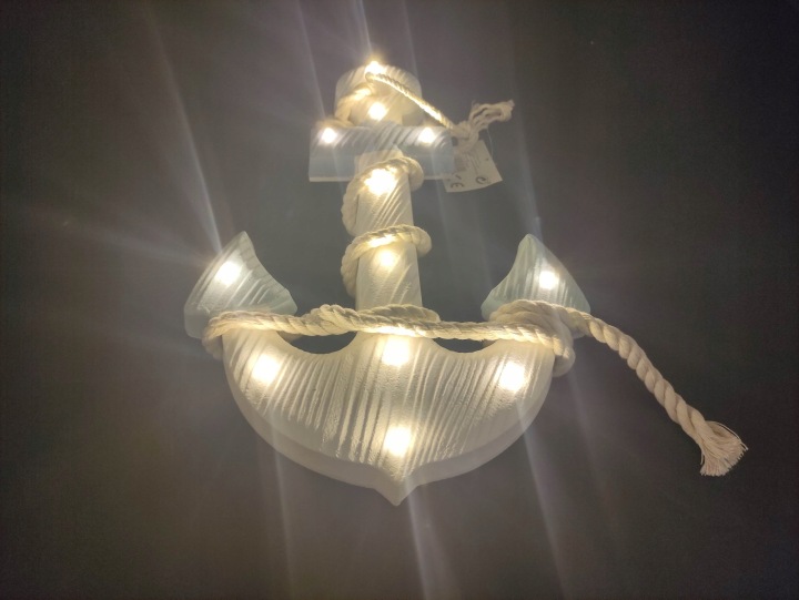 Лампа якір з канатом і лампами Діоди LED декорація (вживаний) — фото 4