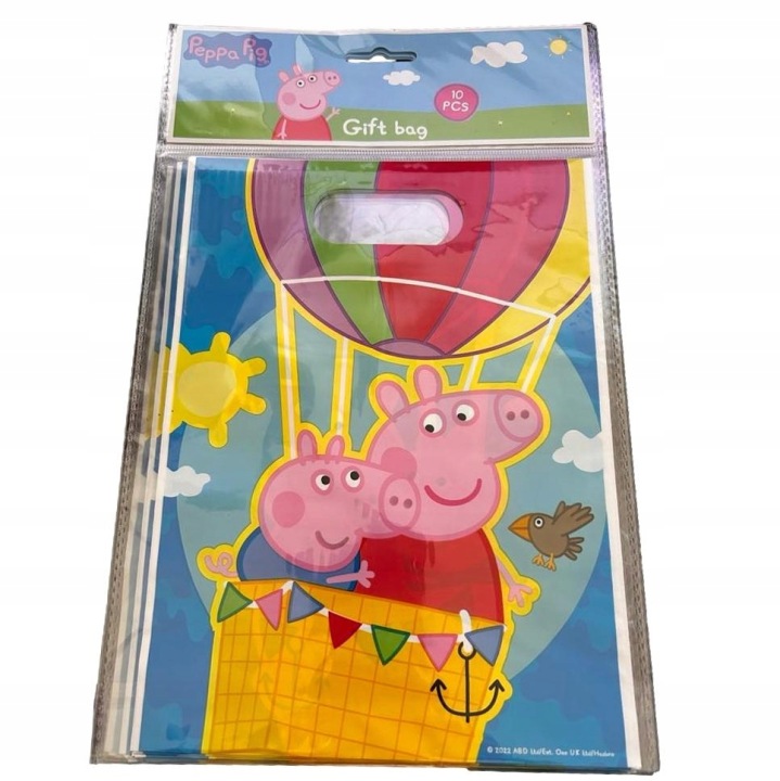 Набір Сумочки фольговані на подарунок Свинка Peppa 4 шт. — фото 3