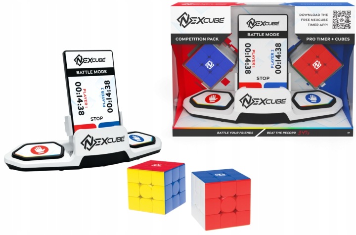 Набір 2 Кубиків Рубіка 3x3 NEXCUBE + Стопер Таймер для Швидкого Складання — фото 6