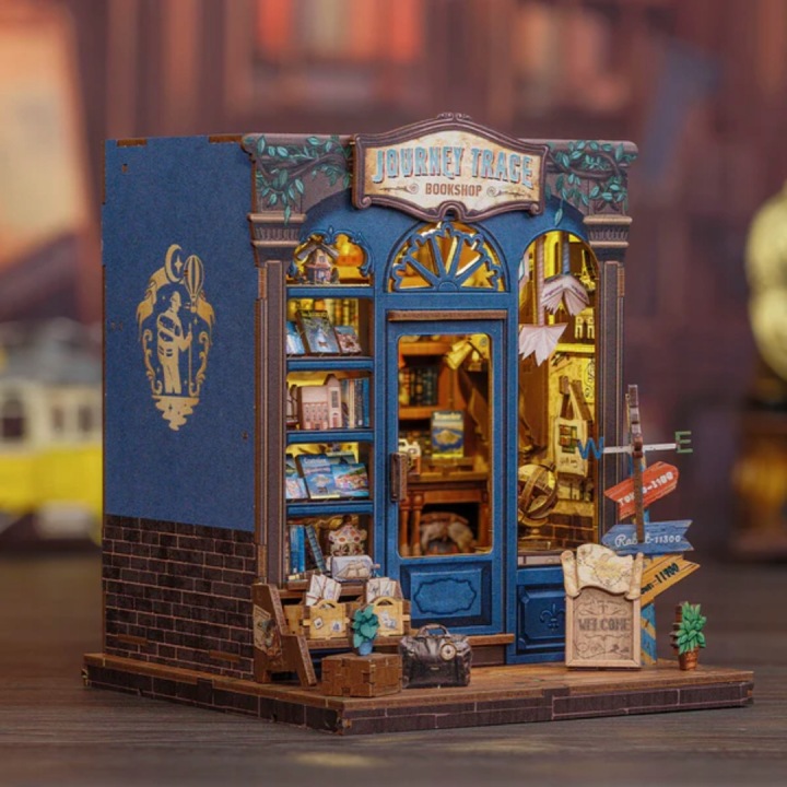 Book nook DIY CuteBee Книгарня Дорожня LED 241 ел. — фото 9