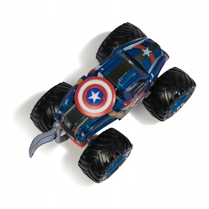 MONSTER JAM AUTO MONSTER TRUCK MARVEL SERIA 2 POJAZD KAPITAN AMERYKA 1:64 Marka Spin Master