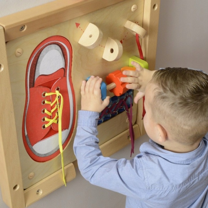 MASTERKIDZ Дошка Розвивальна - Спритність Мануальна Шнурування Монтессорі — фото 6