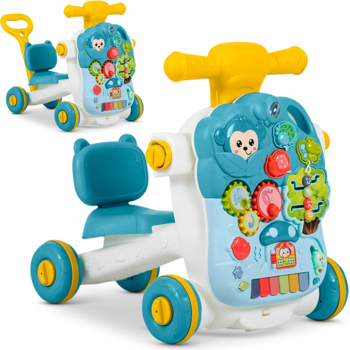 Каталка ходунки каталка інтерактивний столик дошка розвивальна 5 в 1 RICOKIDS