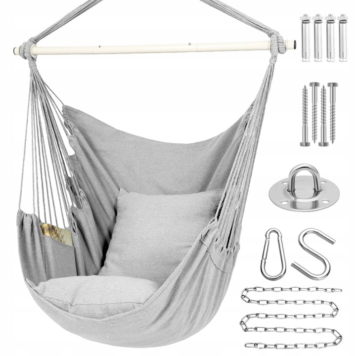 Brazilská Zahradní Houpací Síť S Polštáři Houpačka Závěsné Křeslo Boho