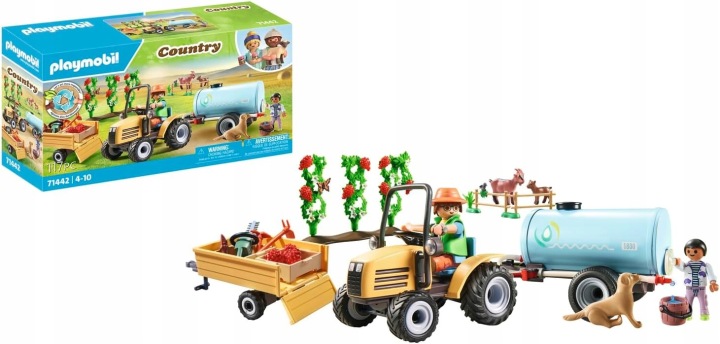 Конструктор Playmobil Country 71442 Трактор з Причепом і Резервуаром для води — фото 2