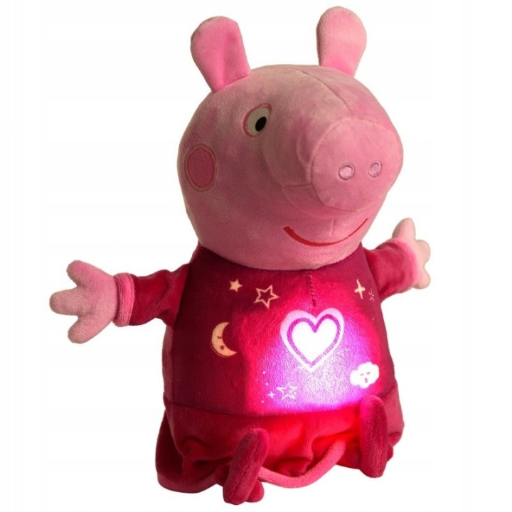 SIMBA Свинка Peppa М'яка іграшка Колискова Лампа LED Авто 30min 25 см 0 міс.+ — фото 2