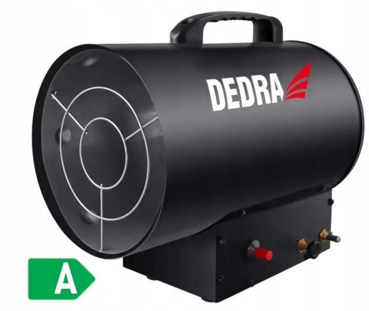 Plynový ohřívač 7-15 kW, černý Dedra 6,2 kg