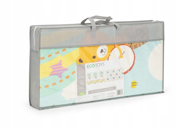 Килимок поролоновий розвивальний двосторонній складаний велика сумка ECOTOYS — фото 4