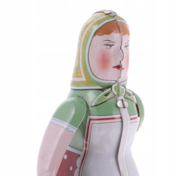 Wind Up Tin Toy Селянська Жінка З Кошиком — фото 9