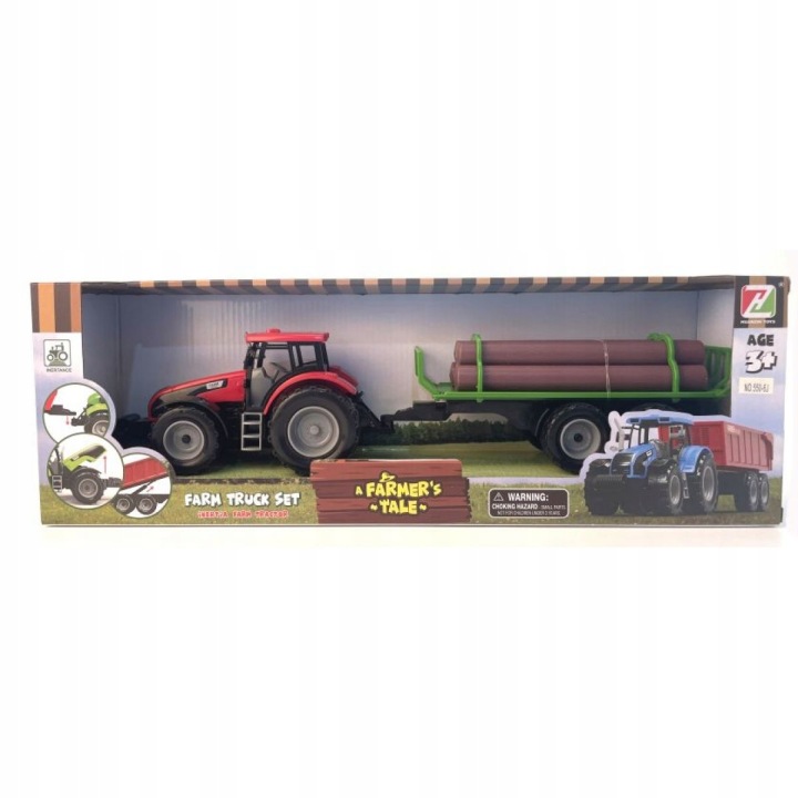 Трактор дитячий Alltoys коричневий, червоний — фото 3