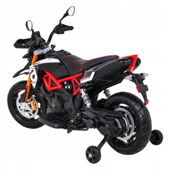 Транспортний засіб на Акумулятор Aprilia A007 мотоцикл мотоцикл Чорний для дітей — фото 5