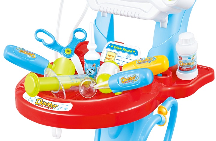 LITTLE DOCTOR SET ECG SCREEN ACCESSORIES STROLLER DOCTOR PLAY FOR CHILDREN Material plastic