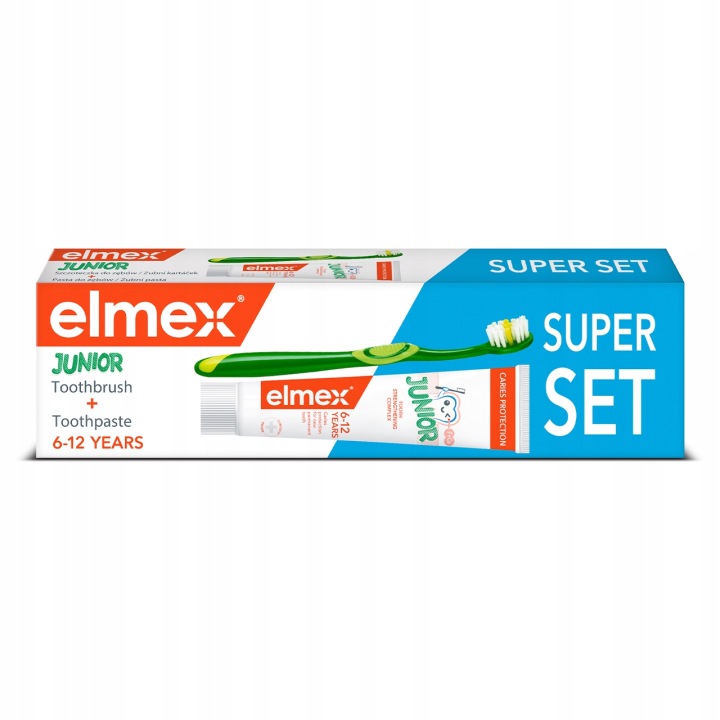 Зубна паста Elmex Junior з щіточкою Soft 6-12 років 75 мл