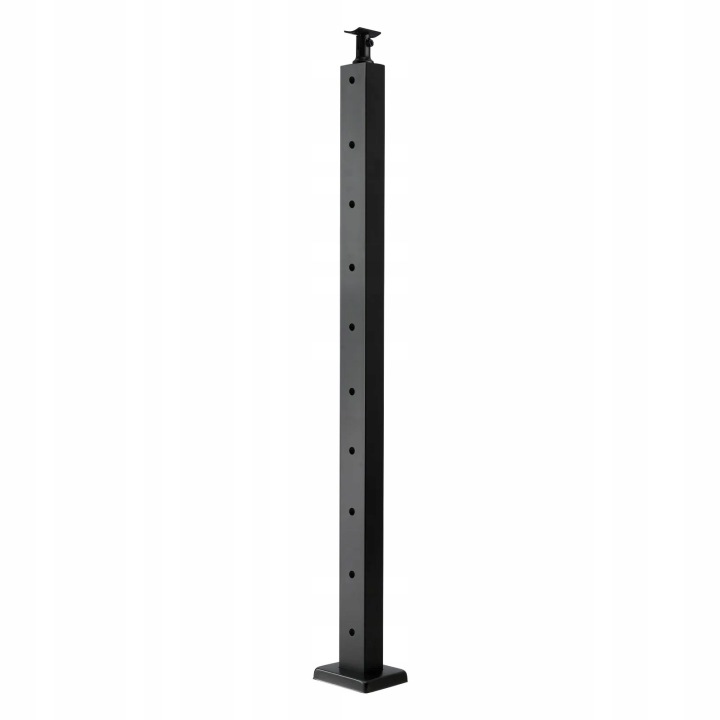 Sloupky lineárního zábradlí 91 cm nerezová ocel, montážní otvory, černé