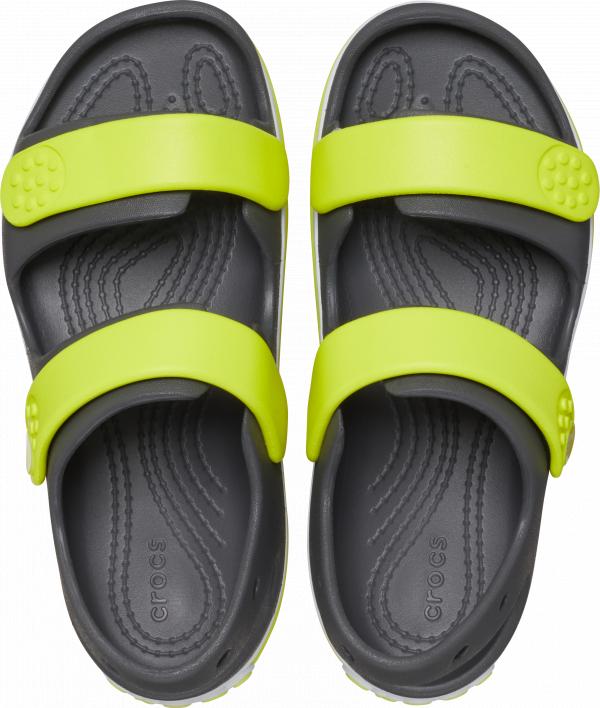 Crocs Crocband Cruiser сандалі дитячі, сірі/жовті, EU 29/30, US C12 — фото 6